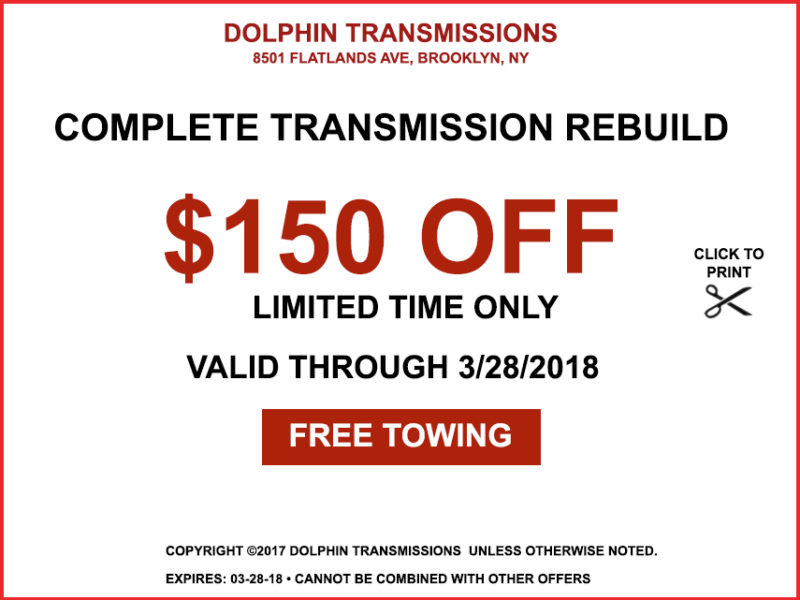 transmission coupon ⋆ Dolphin Transmissions